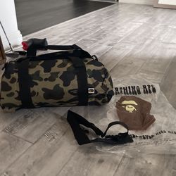 A Bathing Ape Duffel Bag