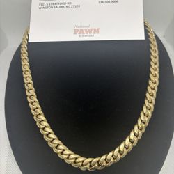 10KT Gold Cuban Link Chain