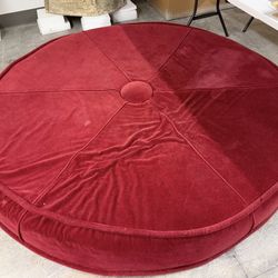 Custom Cushion, Red, 7ft Diameter 