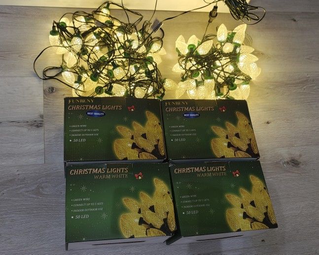 132ft C9 LED Christmas Lights (Warm White)