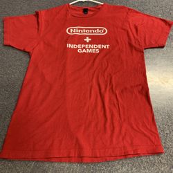Nintendo eShop + Independent Games Red Large Shirt