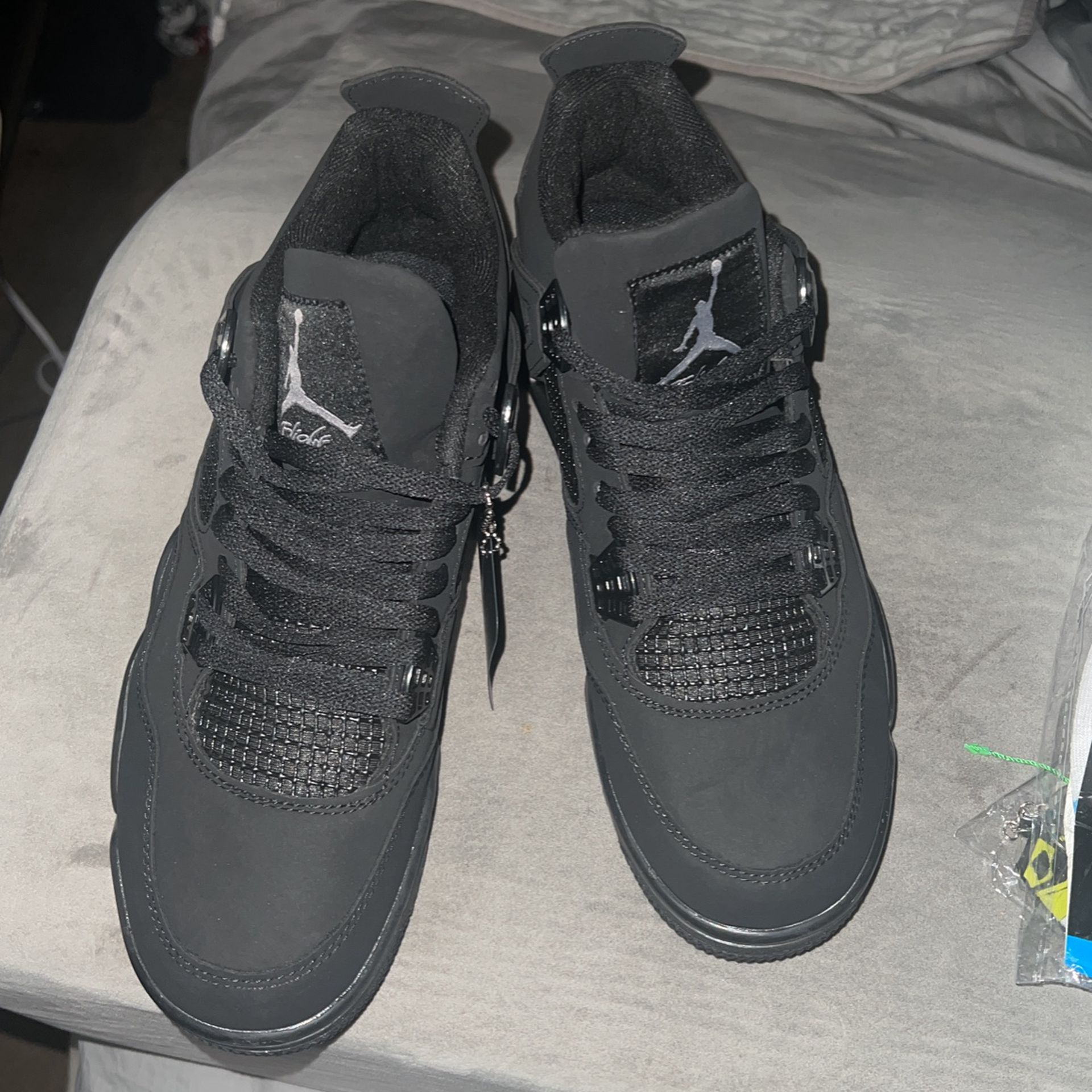 Black cat Jordans Size 91/2