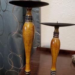 Two candle holders 