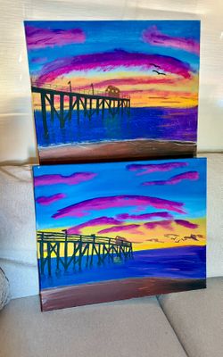 Set of Two Canvas Pain