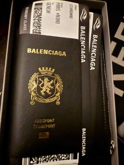 Balenciaga Passport Wallet And Phone Holder