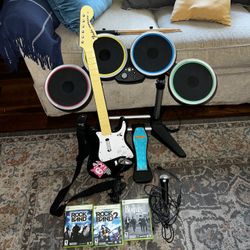 Rock Band Set For Xbox 360