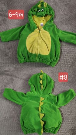 Baby Dinosaur Fleece Zip-Up Hoodie 6-9M