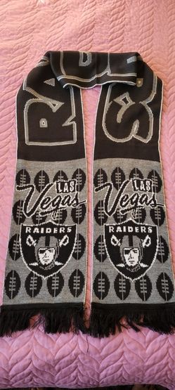 Raiders Scarf, Silver Black.