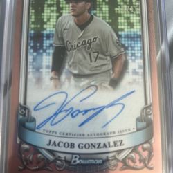 Jacob Gonzalez Bowman Sterling /15 