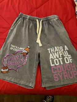 Heart Breaker Graphic Drawstring Shorts