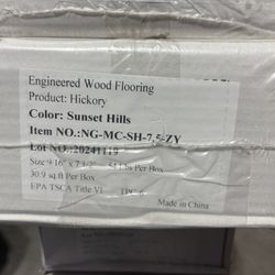 Engineered Wood Flooring  (Hickory)