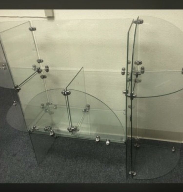 Glass shelves