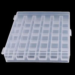 36 Slots Empty Bobbins Spools Box, Plastic Sewing Machine Bobbin Case Covers, Durable Storage Case for Sewing Crafts Accessories