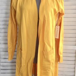Yellow Cardigan, Large