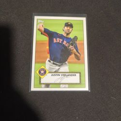 2021  Topps - 1952  Topps Redux Chrome Red TC-52 -16 Justin Verlander 