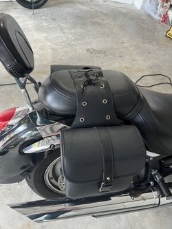 motorcycle leather storage bag