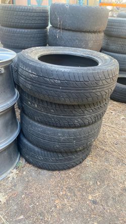 Tires set of four, 195/65/15 40-70% tread