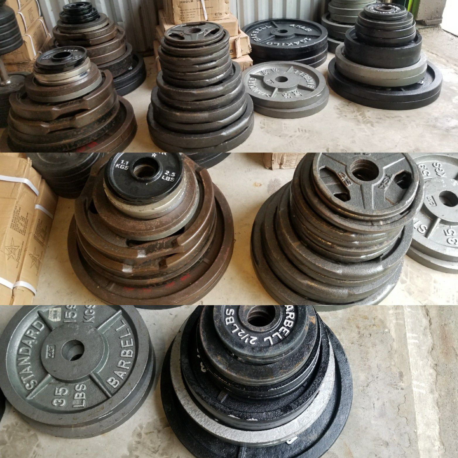 245LB OLYMPIC WEIGHTS PLATES SETS