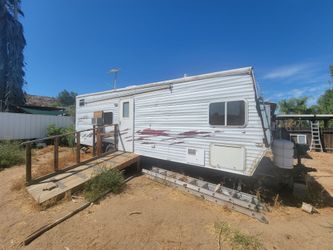 White Travel Trailer RV