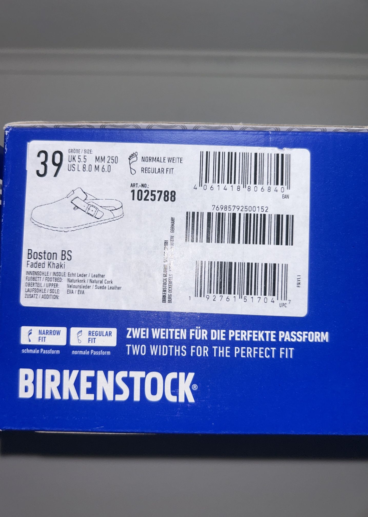 Birkenstock Boston Faded Khaki