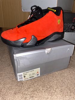 Retro 14’s Ferrari **Size 9 US Men**