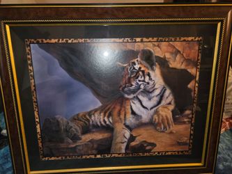 Home interiors Beautiful tiger frame