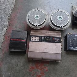 CAR AMPLIFIER  AND SPEAKER  