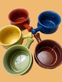 1980’s soup bowls with handles