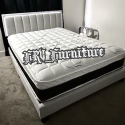 New Queen Bed Frame With Mattress 