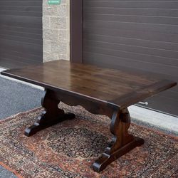 Ethan Allen Colonial Trestle Dinner Table