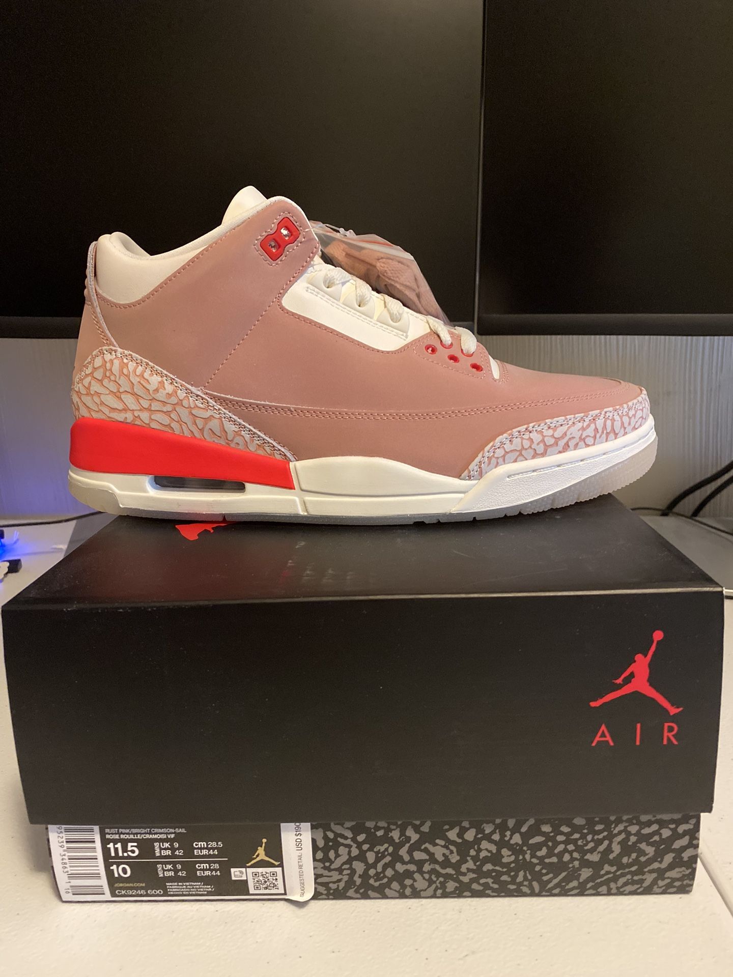 Jordan 3 Retro Rust Pink