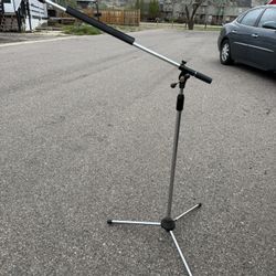 Pick-Clip Microphone Boom Stand Mic Studio Adjustable Foldable Tripod