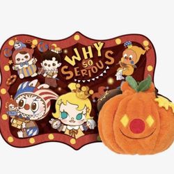 POP MART LABUBU THE MONSTERS WHY SO SERIOUS ? SERIES PUMPKIN BLANKET