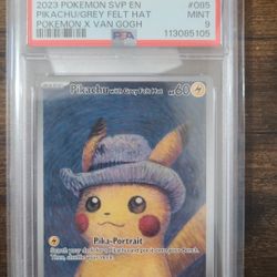 Van Gogh Pikachu PSA 9