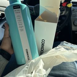 Corkcicle® 60 oz Canteen and Stemless Wine Glass Set - Turquoise Corkcicle® 60 oz Canteen and Stemless Wine Glass Set