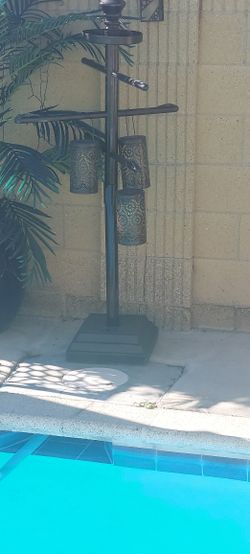 Lantern Stand /poolside Towel Holder 
