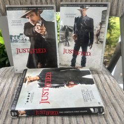 Justified: The Complete First Season – 3-Disc DVD Set – $5