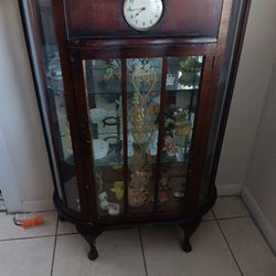 Antique Curio Cabnit 