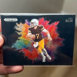 2025 Panini Prizm Draft Picks - Josh Allen Black Color Blast #25 (SSP) CASE HIT
