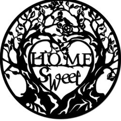 TiuAuiT Romantic Theme Tree Wall Art Sweet Home Metal Hanging Sculptures Wall Decor for Home Easy to Hang 24"x24"

￼

￼

￼

￼

￼



