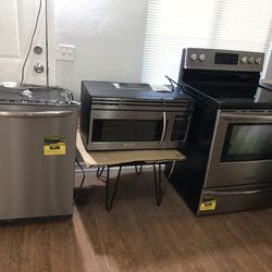 Dishwasher microwave fridge and oven
