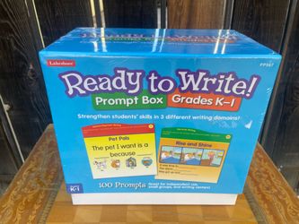 Lakeshore Ready to Write Educational Prompt Box.   New in Package