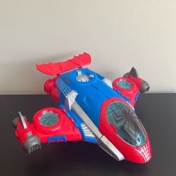 Hasbro Marvel Super Hero Adventures Spider Man Jetquarters Toy Vehicle