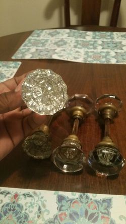 Vintage Crystal Door Handles