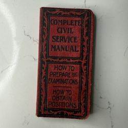 Antique Civil Service Booklet 