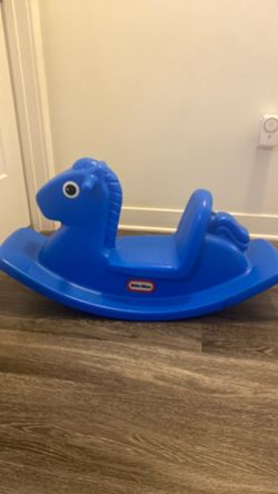 Little TIKES blue rocking horse