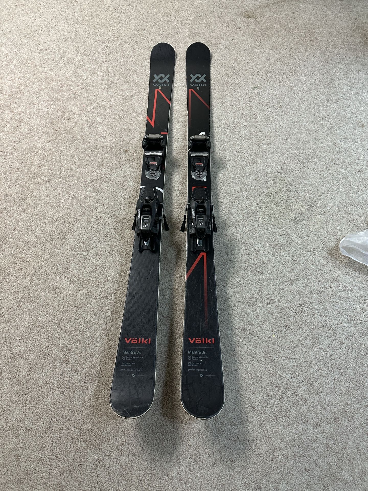 Volkl Mantra Junior 158cm With: Marker Squire Demo Adjustable bindings