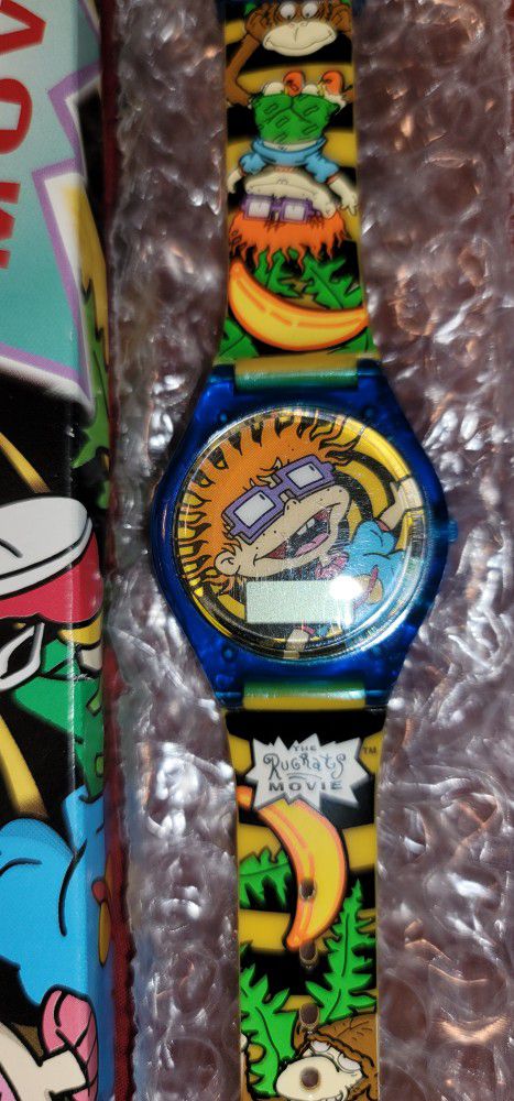 The Rugrats Movie Scratch and Sniff Chucky Wrist Watch Burger King 1998 New