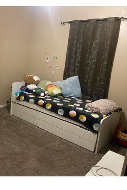 White ikea bed