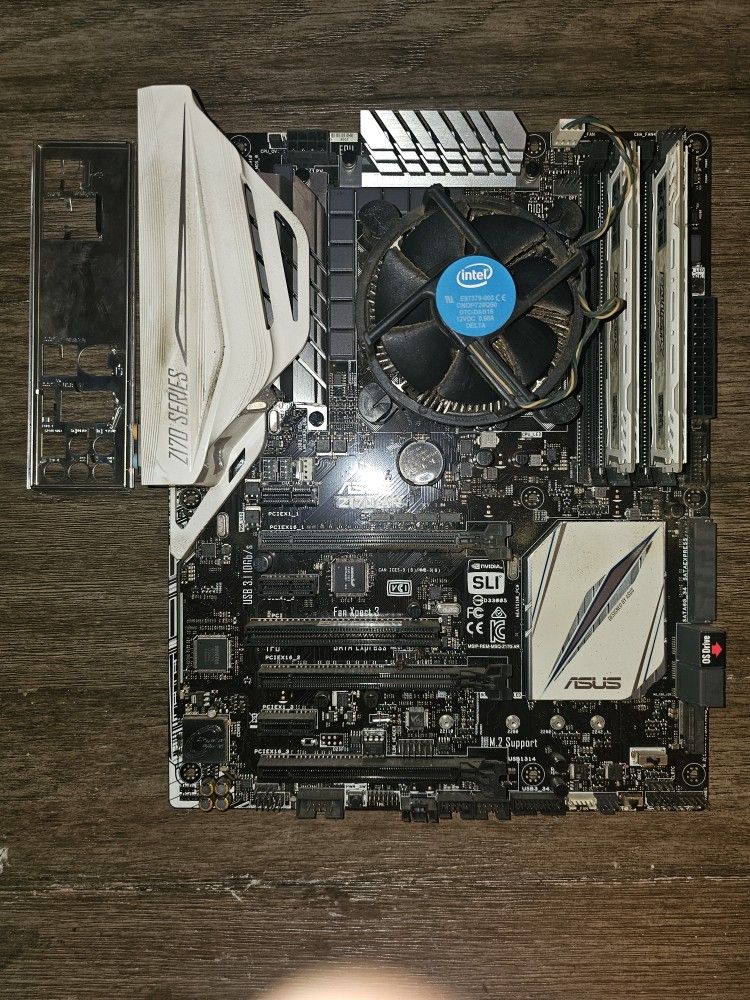 Asus Z170 AR Motherboard With 32 Gb RAM And Intel Core I7 Processor With WiFi Antenna